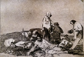 The disasters of war, no. 58: No need to cry out, 1810 -1814, Francisco de Goya, first printing of