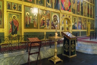 The iconostasis in Cathedral of the Annunciation in the Kremlin of Kazan, Russia, Europe