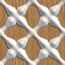 3D effect seamless background, wallpaper decoration pattern