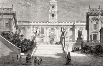 Palazzo Senatorio, Rome, Italy, 19th Century, Europe