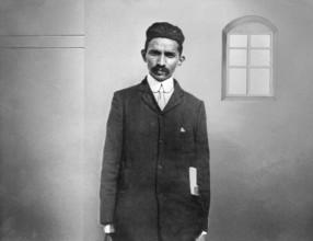 Mahatma Gandhiji during the early years of legal practice at Johannesburg, South Africa, 1900,