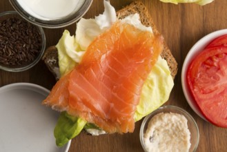 Sandwich with ingredients
