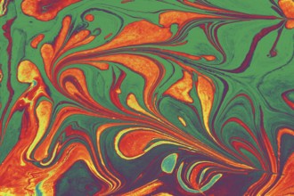 Ebru marble effect surface pattern design for print