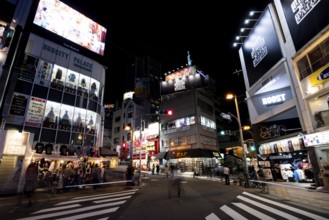 OSAKA, JAPAN - SEPTEMBER 24 2024: The trendy and fashionable Amerikamura district on a clear autumn