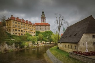 Building of the Cesky Krumlov, Czech Republic Cesky Krumlov, Czech Republic, Europe