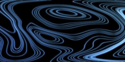 Neon Glow blue lines on a dark background, Glowing background