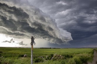 Prairie Storm Clouds Canada Saskatchewan Dramatic Summer
