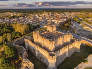 Coca castle, XV century, Gothic-Mudejar, Coca, Segovia province, Spain, Europe