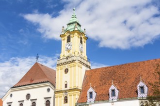 Old Town Hall in the city center of Bratislava, Slovakia, Europe