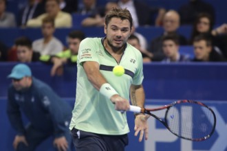 Sofia, Bulgaria - February 8, 2018: Stan Wawrinka (pictured) from Switzerland plays against Martin