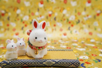 Rabbit year New Year material (New Years card). Shooting Location: Yokohama-city kanagawa