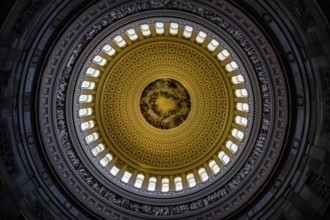 United States Capitol ceiling painting of the (United States Capitol). Shooting Location: