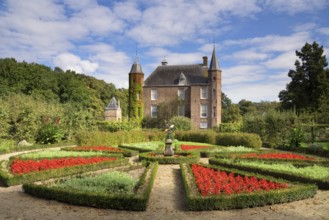 Zuylen Castle with its decorative garden is a Dutch castle at the village of Oud-Zuilen just north