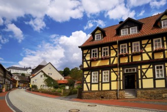 Stolberg facades in Harz mountains of Germany
