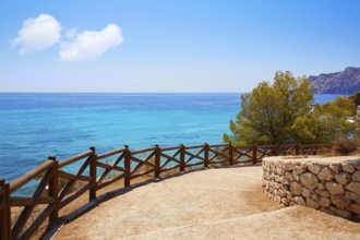 Cala Pinets beach in Benissa also Benisa of Alicante at Spain