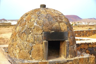 Fuerteventura stone oven at Canary Islands of Spain