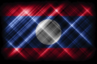 Laos flag, national flag, modern flag background