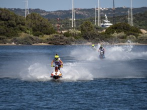 Olbia, Italy - September 16 - 20192 Aquabike world Championship gran prix of Italy