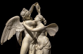MILAN, ITALY, June 2020. Giovanni Maria Benzoni's masterpiece Cupid and Psyche (Amore e psiche,