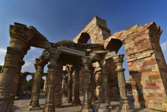 Qutub Minar, a UNESCO World Heritage Site in New Delhi, India, Asia