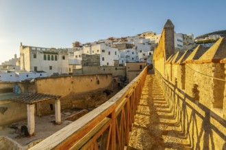 Street View of Downtown Tetouan in Morocco