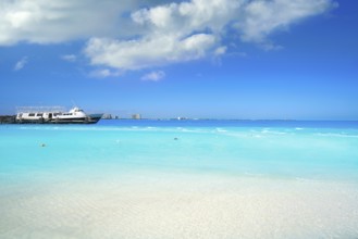 Cancun Playa Langostas beach in Hotel Zone of Mexico