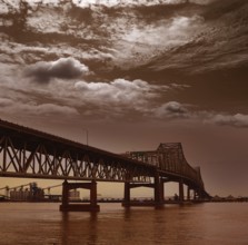Louisiana Baton Rouge Horace Wilkinson Bridge Interstate i10 over Mississippi river USA