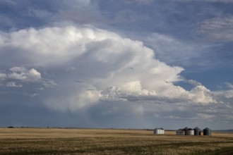 Prairie Storm Clouds in Saskatchewan Canada Rural