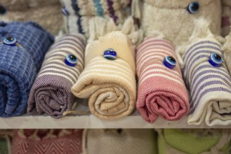 Pile of Turkish Bath Towels known as Hamam Pestemal loinclothes