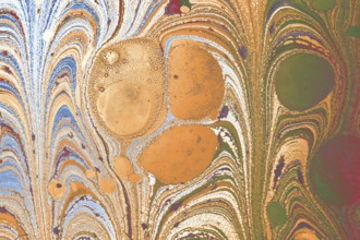 Abstract marbling floral pattern for fabric, tile design. background texture