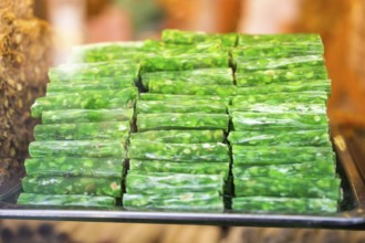 Load of traditional turkish delight lokum sugar coated soft candy