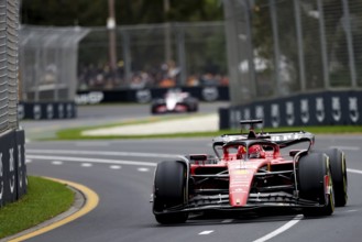 MELBOURNE, AUSTRALIA, APRIL 01: Charles Leclerc of Monaco drives the Ferrari SF-23 in practice