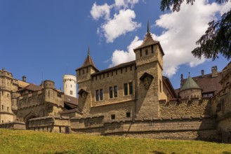 Panoramic view of Lichtenstein Castle in Germany
