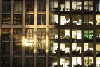 Day to night of a modern office