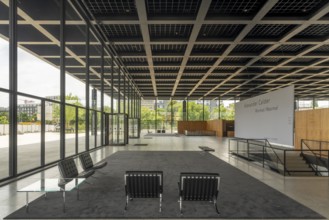 Berlin, Kulturforum, Neue Nationalgalerie, built 1965-1968 according to designs by Ludwig Mies van
