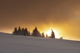 Sunset on the highest mountain in the Rhön, the Wasserkuppe 14