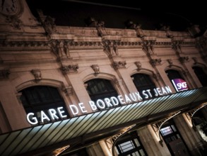 The Bordeaux St Jean train station, in Bordeaux, France, Europe