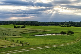 Landscape in Masuria in eastern Poland