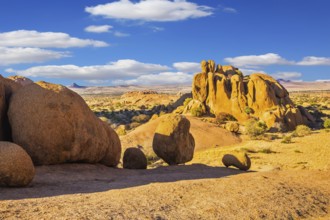 Huge granite rocks and stones in the Desert Namib. Stones of Spitzkoppe, Namibia. Concept of