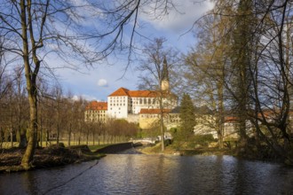 Weesenstein Castle rises on a rocky outcrop of nodular mica schist with quartzite deposits above