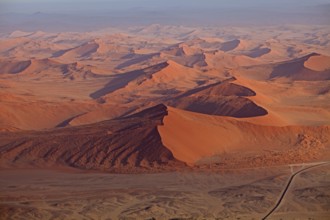 Hot air balloon ride over the Namib in the Namib-Naukluft National Park in Namibia