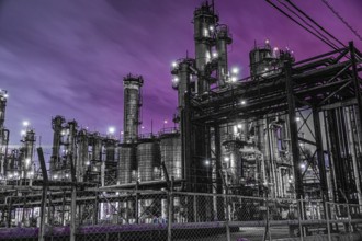 Factory night view of the Keihin region. Shooting Location: Kawasaki City, Kanagawa Prefecture
