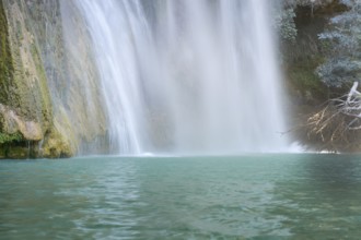 Sillans waterfall in the south of France in the Var