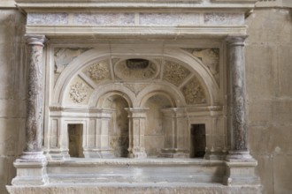 A old medeival interior in France, Meurthe et Moselle, Toul, Saint Etienne cathedral