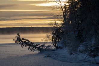 Scenic Prince Albert National Park Canada sunrise light