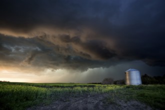 Storm Clouds Canada rural countryside Prairie Scene
