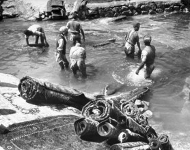 An authentic oriental rug is a handmade carpet that is either knotted with pile or woven without