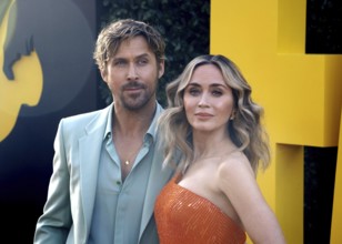 Ryan Gosling and Emily Blunt at the Los Angeles premiere of 'The Fall Guy' held at the Dolby