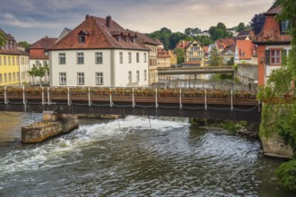 Historic old town of Bamberg (Franconia, Germany) at the river Regnitz
