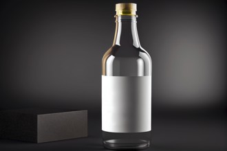 Bottle mockup, oil and skincare, wellness product